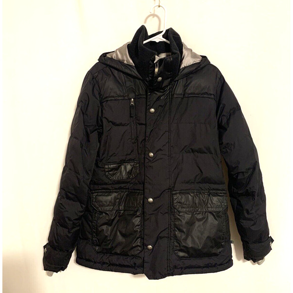 Burton Other - Burton Mens Winter Jacket XL Black Insulated Down Puffer Pockets Zipper Snaps